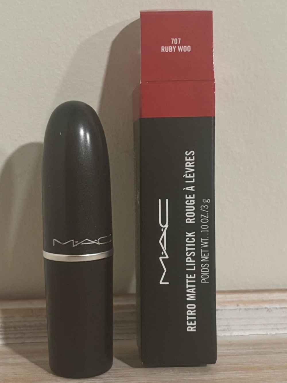 🆕 NIB MAC Cosmetics Retro Matte Lipstick 707 Ruby Woo